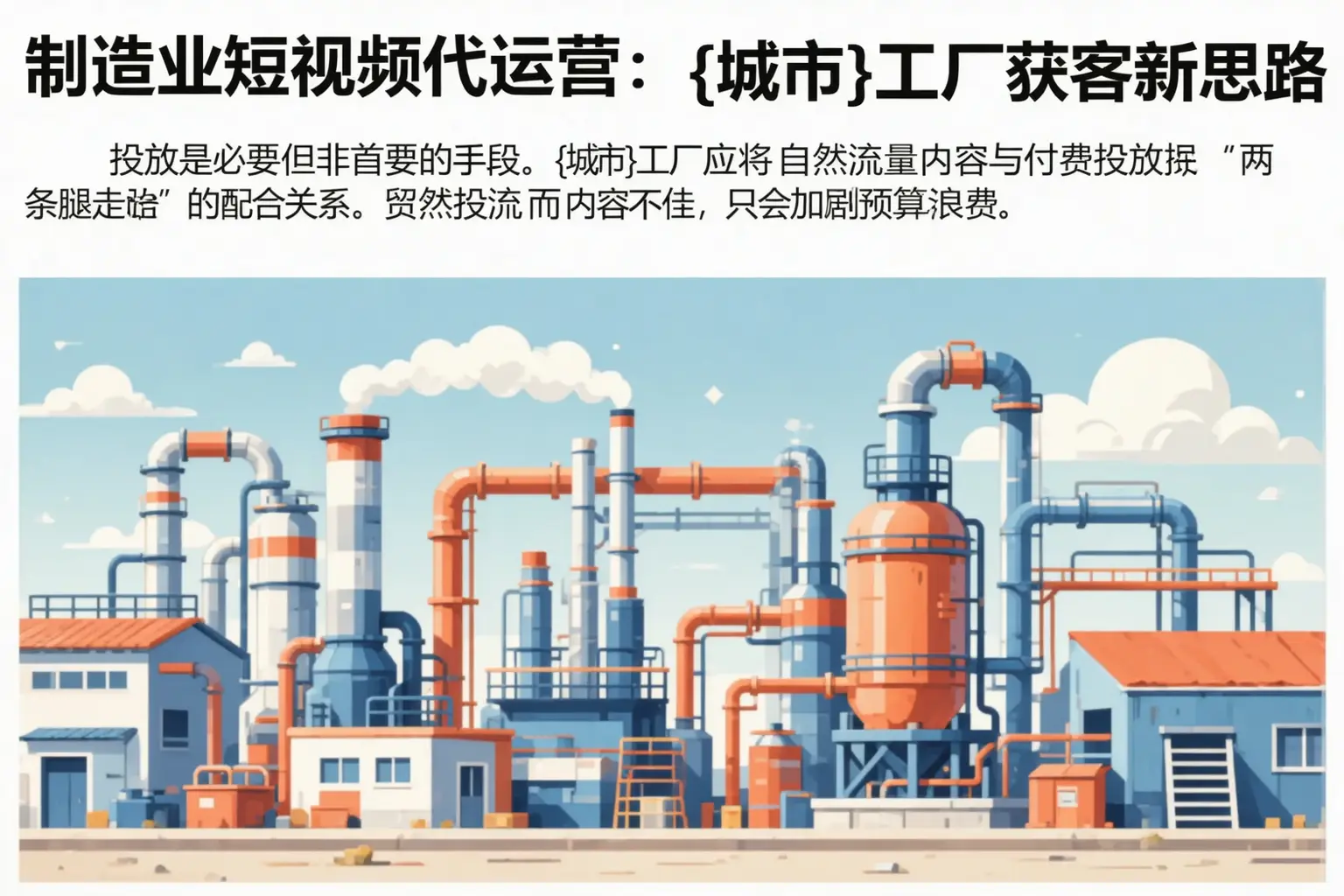 制造业短视频代运营：甘肃工厂获客新思路